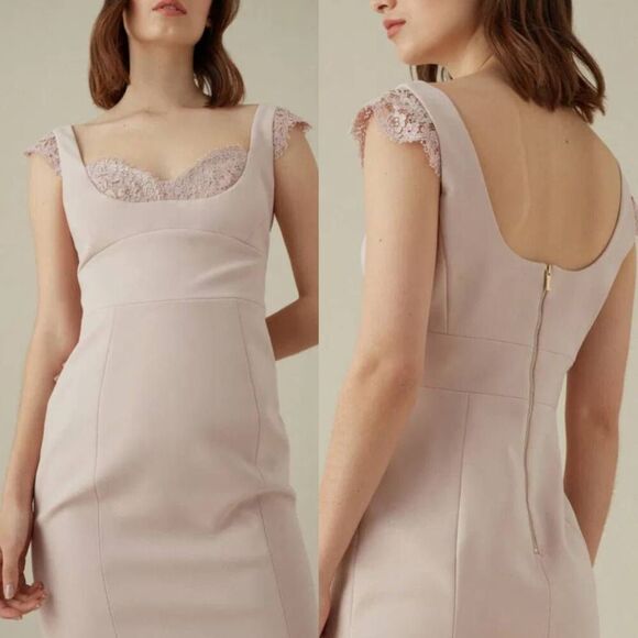 Karen millen Panelled Lace Dress US 8 NWT $450 - Picture 2 of 10